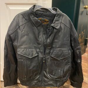 XL Weekends Black Leather Jacket
